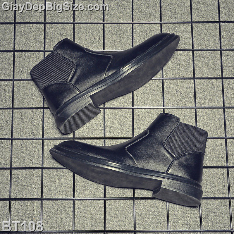 Giày Boot (bốt) Chelsea, giày cổ cao big size cỡ lớn EU:45-46 cho nam chân to cân đối