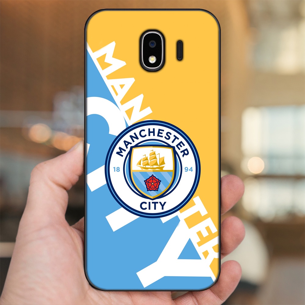 Ốp lưng Samsung J4 viền đen in hình Manchester City MC