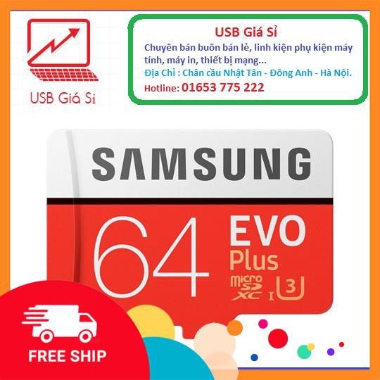 Thẻ nhớ Samsung EVO Plus 64GB class 10 UHS-I 100/90MB/s