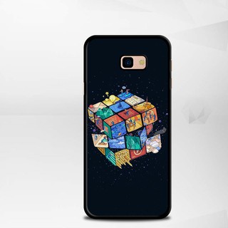 Ốp lưng in hình khối rubic sáng tạo cho Samsung Galaxy J3 Prime/Plus J6 J7 J2 J4 J5