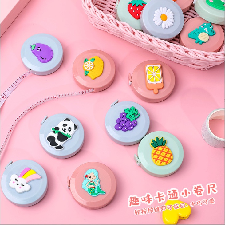 Thước dây cuộn 1,5m tự thu gọn tiện lợi hình thú siêu cute BAG U THUOCDAY123