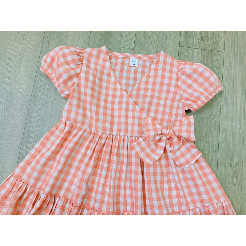 Váy caro hồng Melisa