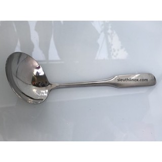 Muôi múc canh tròn nhỏ cán quạt hoặc bẹt