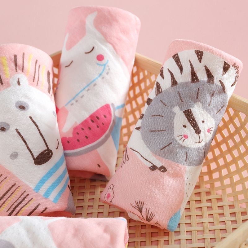 Khăn Sữa Aden Tre 6 Lớp Bo Viền Cho Bé Trai Gái