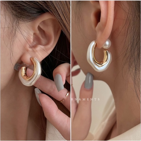 Bông Tai Ngọc Trai Bằng Acrylic Thời Trang Hàn Quốc 2022 S925