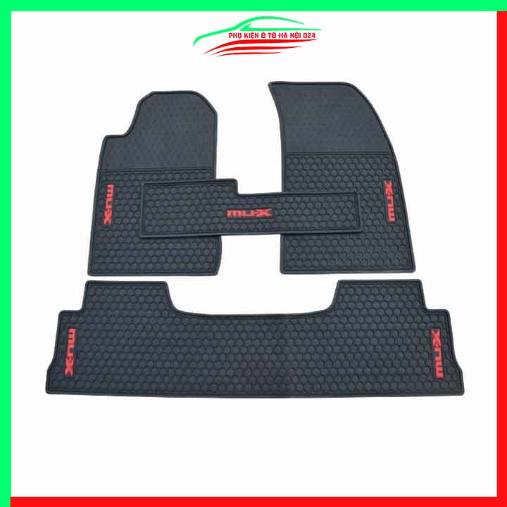 Thảm lót sàn cao su cho xe ISUZU MUX, MU-X 2021-2022 hàng chuẩn theo xe chịu lực tốt