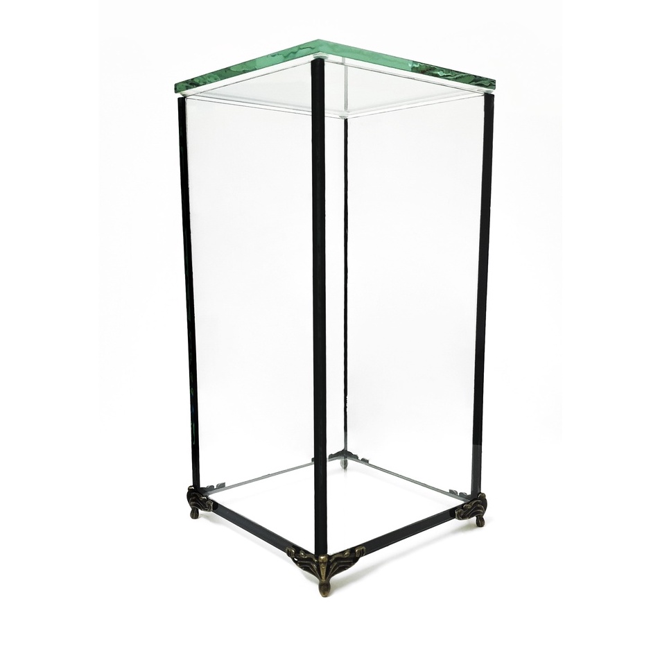 Bể đứng Terrarium, bể Betta mini có nắp đậy nút silicon và chân đồng chắc chắn