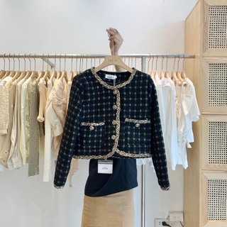Áo dạ tweed ( ảnh thật , video )