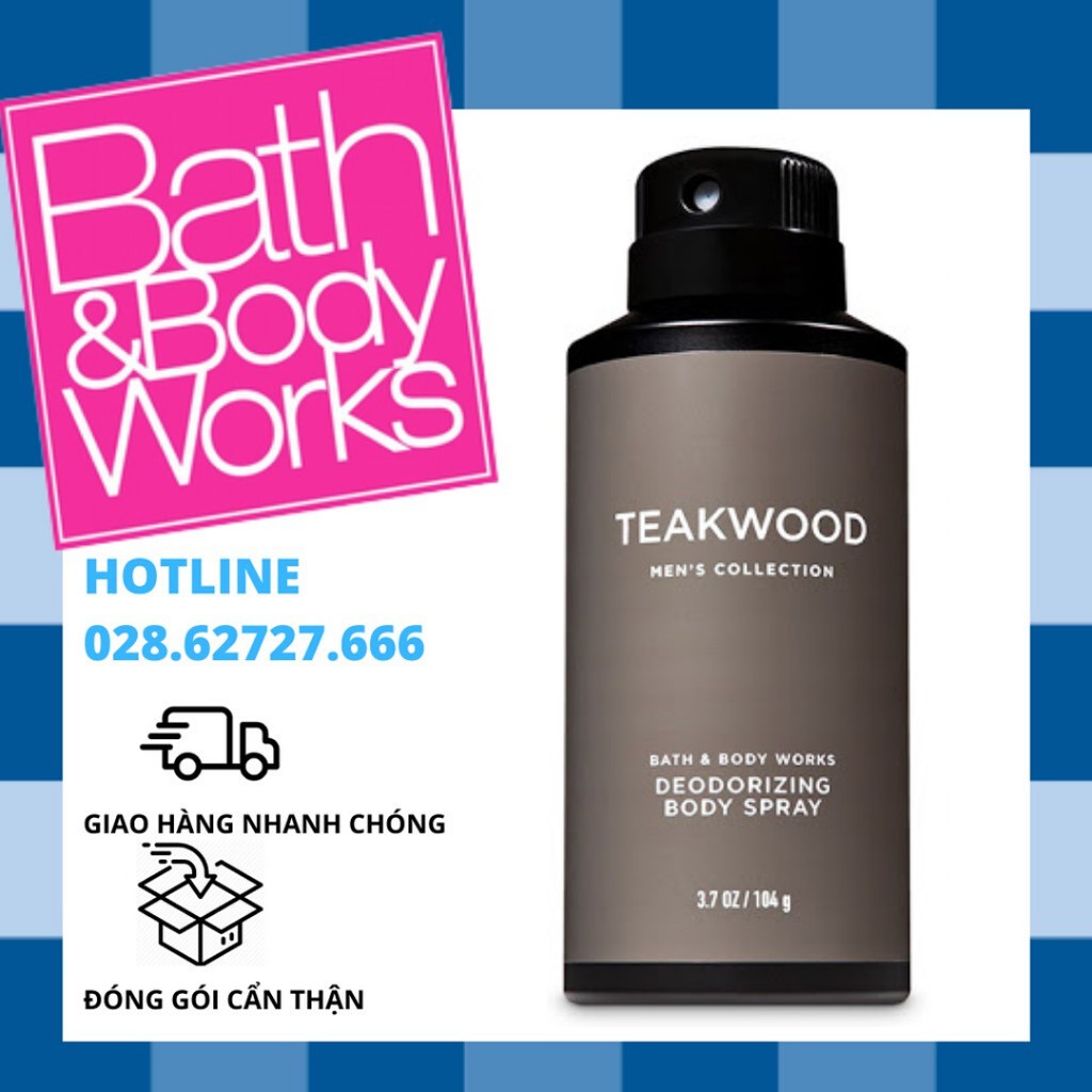 Xịt Thơm Toàn Thân Dành Cho Nam Bath And Body Works - Teakwood