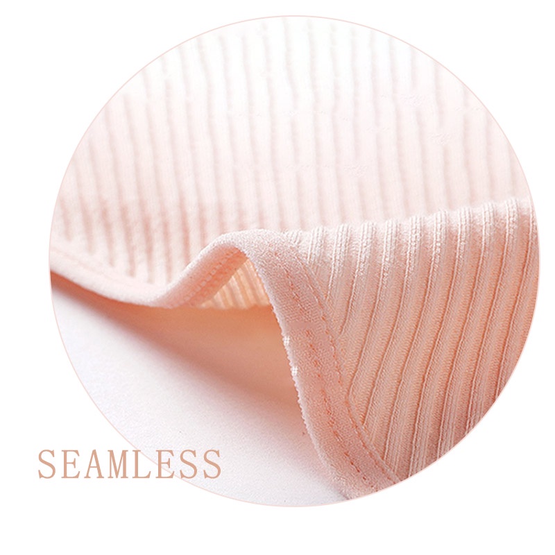 Quần lót cotton lưng vừa mềm mại màu trơn size lớn cho nữ