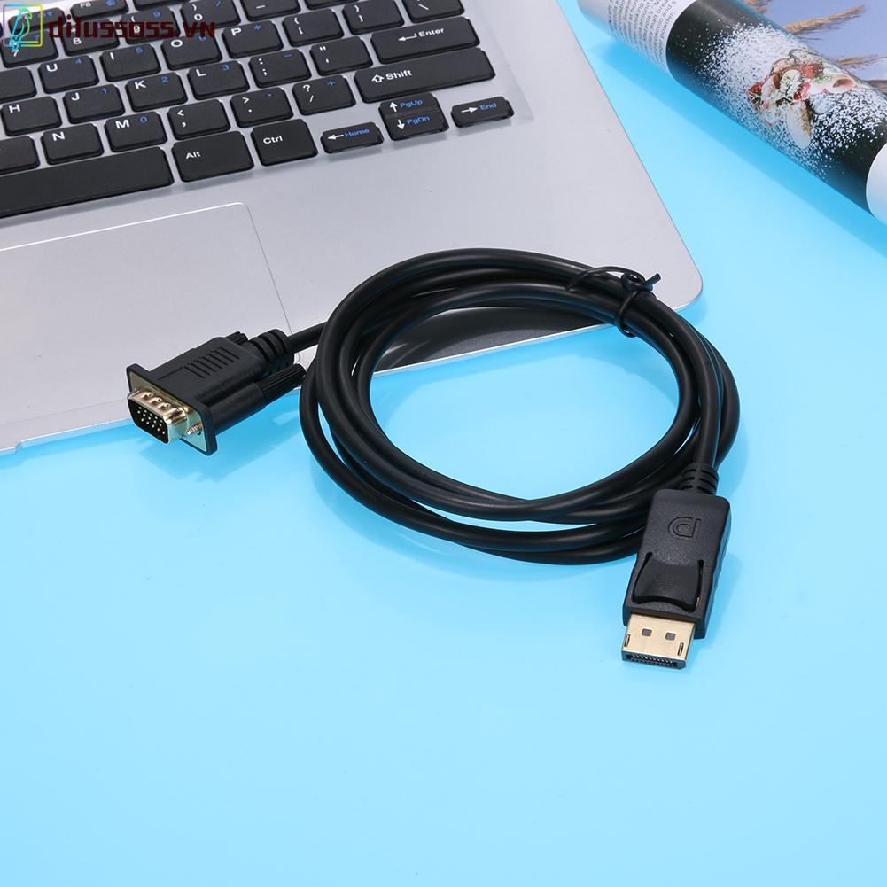 Cáp chuyển đổi từ cổng DP sang VGA dài 1.8m