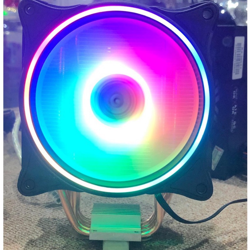 Quạt Tản Nhiệt CPU VSP COOLER MASTER T410I Có LED RGB Cực Đẹp, Fan CPU Làm Mát Cực Nhanh, FAN