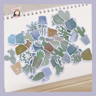Set 30 Sticker cây xương rồng trang trí sổ tay, Bullet Journal - MADE BY AHN thiết kế