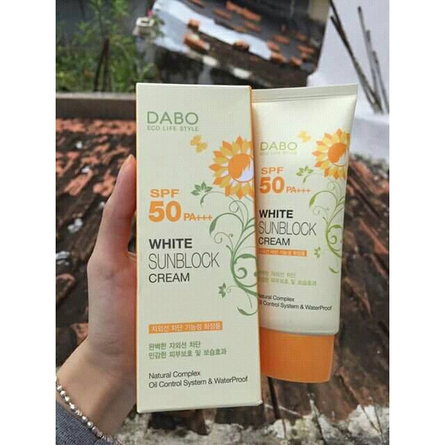 Kem Chống Nắng DABO White Sunblock Cream SPF50 PA+++