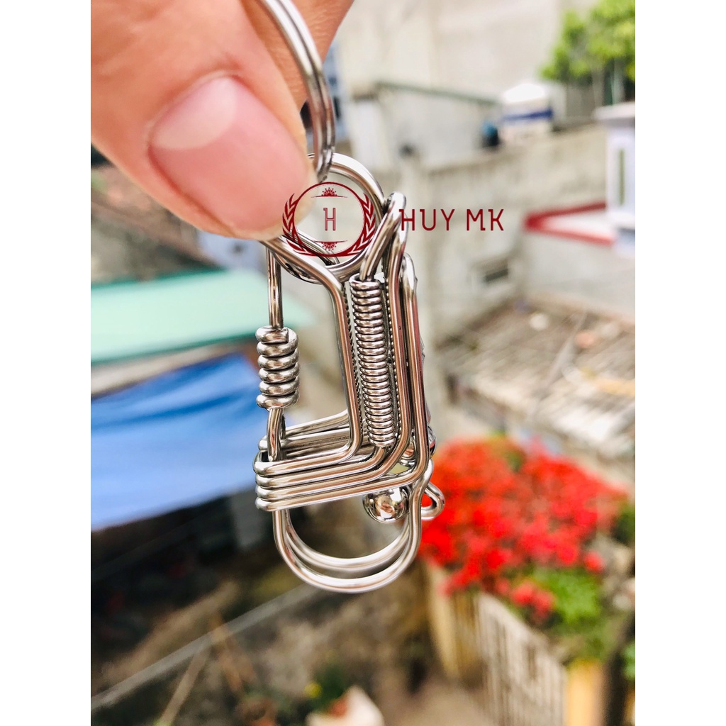 Móc khoá thủ công trúc quân tử