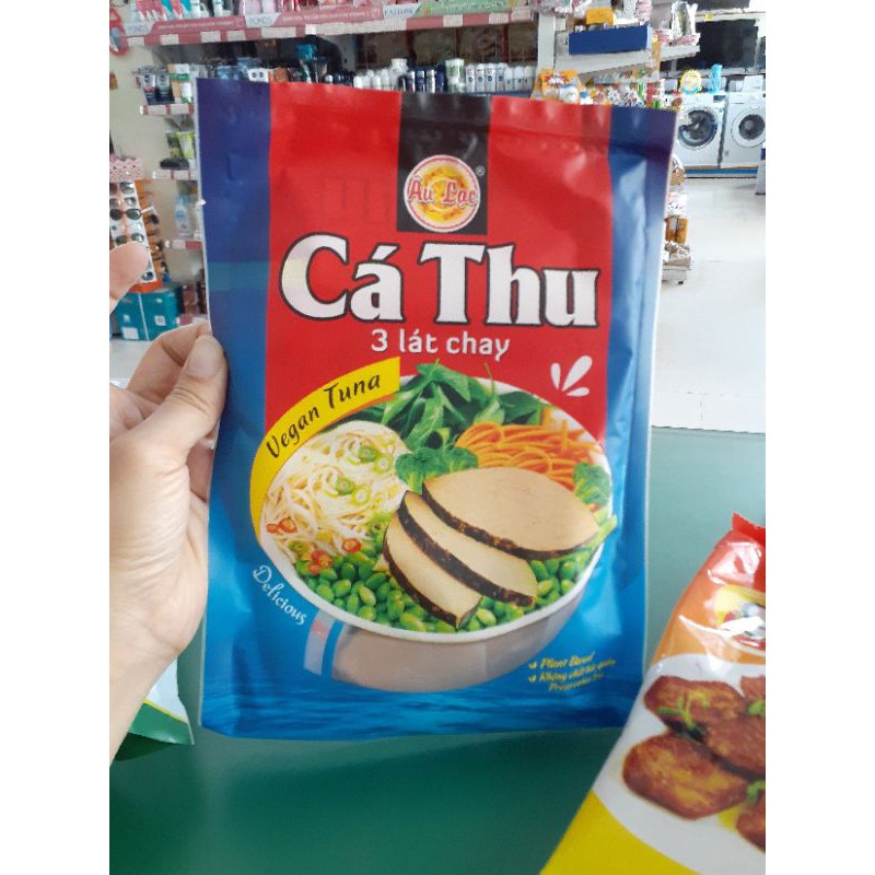 Mề chay Âu lạc 210g, cá thu, gà, tôm, sườn non,chả lụa chay,....