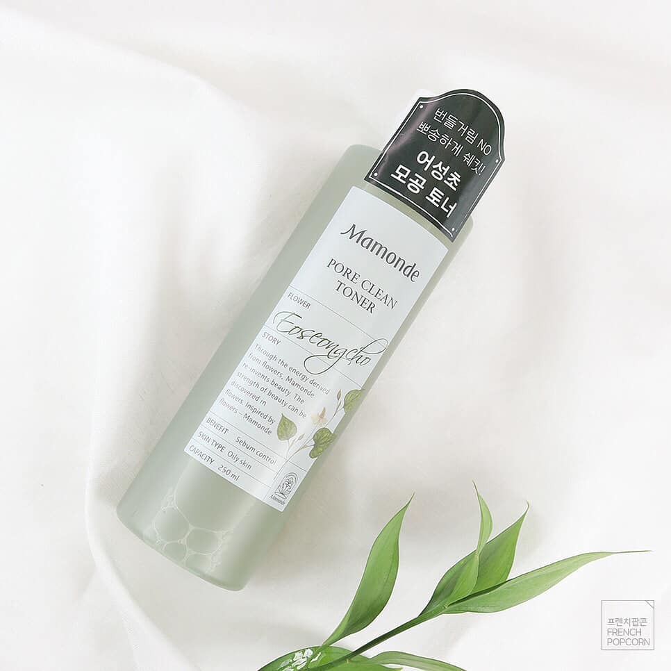 Nước Hoa Hồng Làm Giảm Mụn, Se Khít Lỗ Chân Lông Mamonde Pore Clean Toner 250ml [Da Dầu, Da Hỗn Hợp]