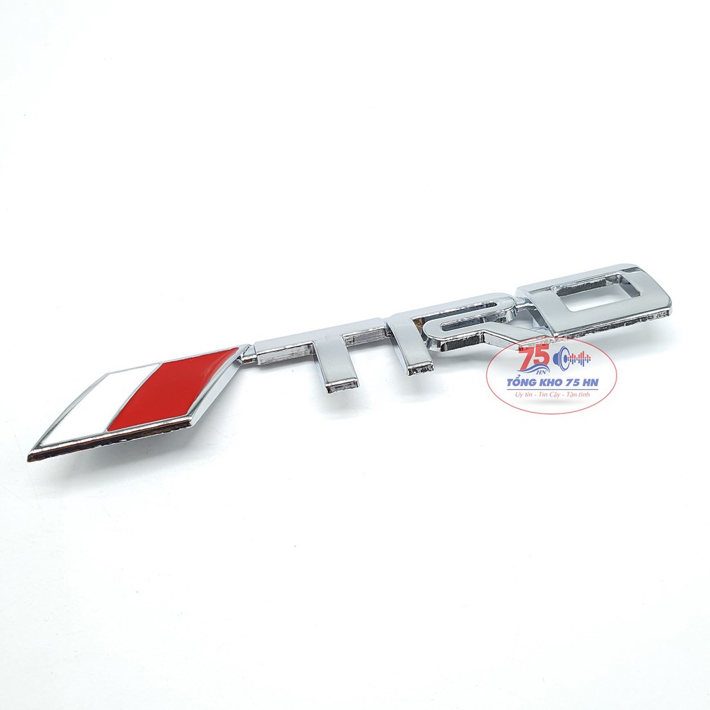 Tem logo chữ TRD nổi kim loại hợp kim trang trí xe hơi ô tô Toyota Innova, Fortuner, Vios