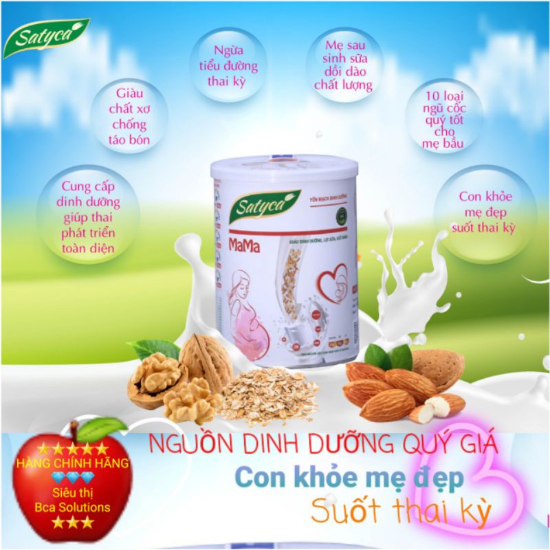 Sữa yến mạch dinh dưỡng Satyca MaMa