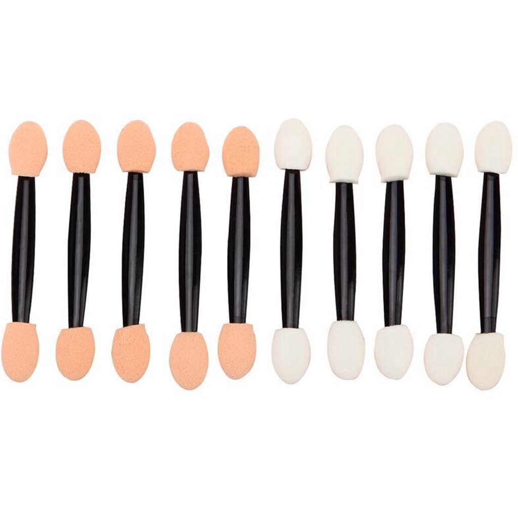 1pc Que Phấn Mắt Hai Đầu Bằng cotton Dài 75MM Dùng Một Lần