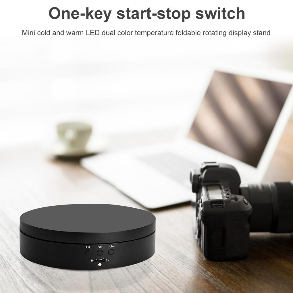 [Choo] 360° Bàn Xoay Tự Động Bằng Điện Dùng Trưng Bày Sản Phẩm Chụp Ảnh