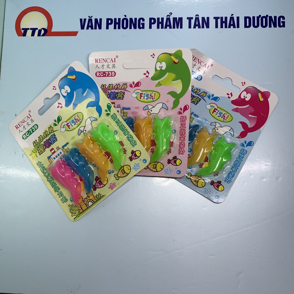 Cá Định Vị Tay Cầm Tập Viết (4 chiếc) -  Định Vị Tay Cầm Bút Cho Bé