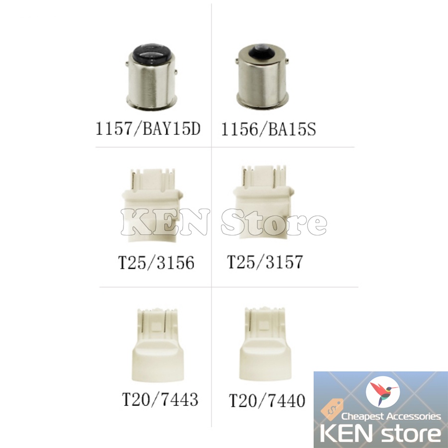 Bóng LED 7440 T20 1 TIM cực sáng làm đèn xi nhan, đèn lùi cho ô tô