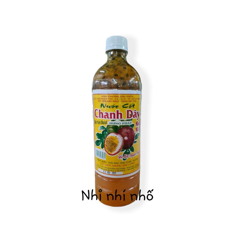 NƯỚC CỐT CHANH DÂY CÓ HỘT 1 LÍT