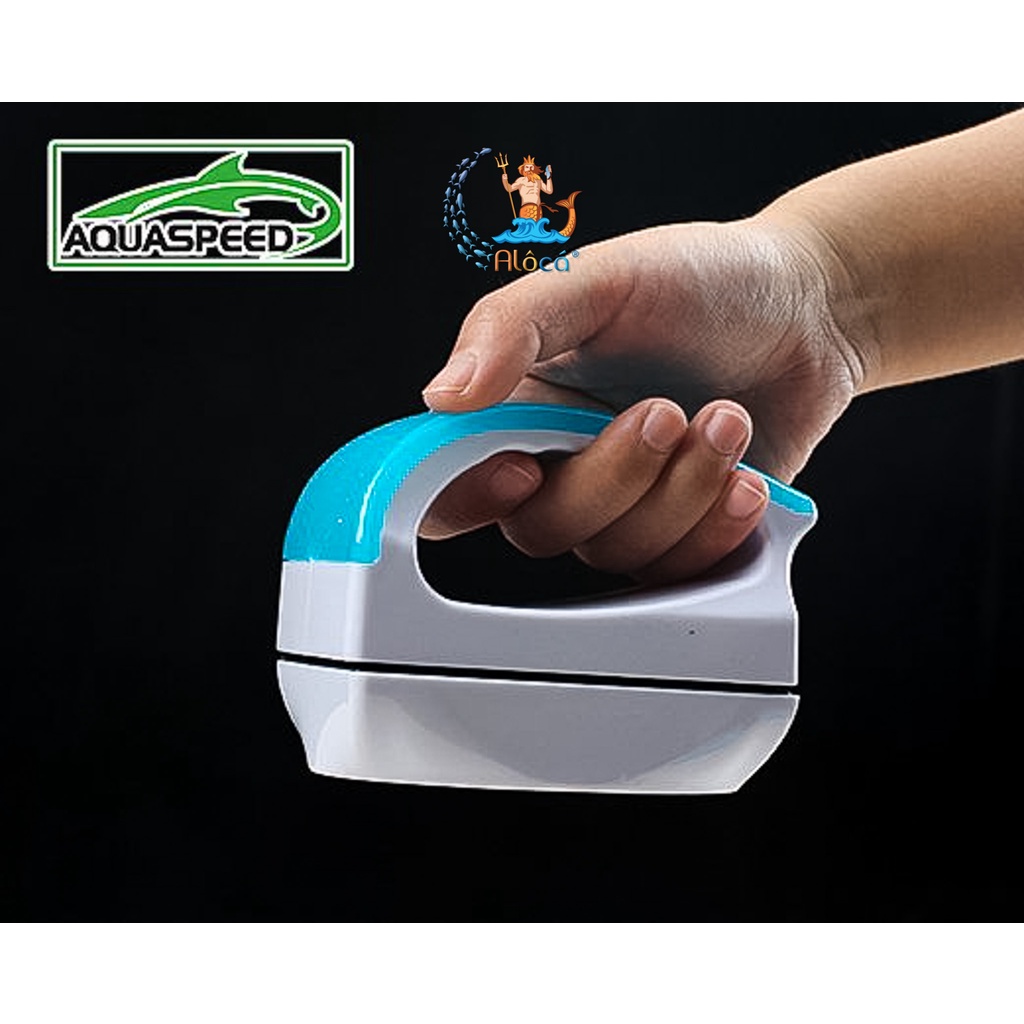 Lau kính hồ cá nam châm cao cấp Aquaspeed, cọ bể nam châm cho kính bể cá dày 6mm , 10mm, 15mm, 25mm