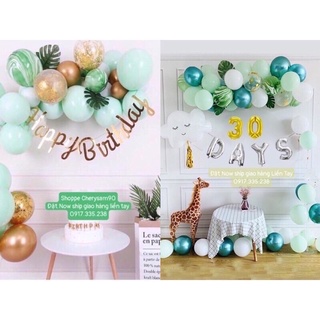 Bóng Sinh Nhật, Đầy Tháng Dây Chữ HPBD ép kim Vàng Xinh🌿