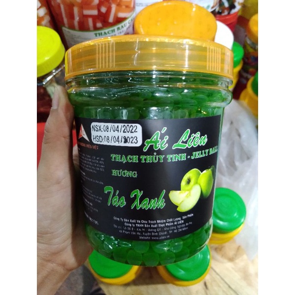 Thạch thủy tinh Ái Liên topping cho trà sữa