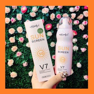 Kem chống nắng V7 Sun Screen SPF 50 - bình xịt chống nắng Hàn Quốc dung tích 200ml