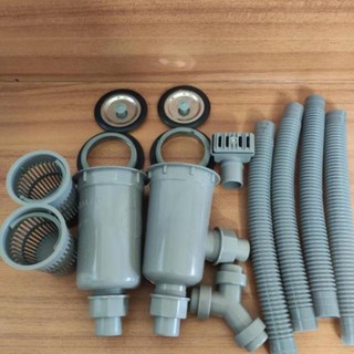 Bộ xả bồn rửa chén 2 khay  cao cấp