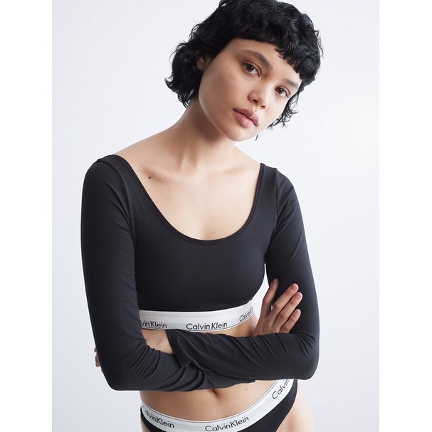 Áo Calvin Klein Dài Tay Modern Cotton Long Sleeve Unlined Bralette