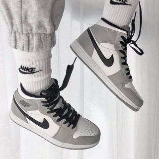 Giày Thể Thao Jordan Cổ Cao Ghi Xám, Giày JD1 Xám Cao Cổ Thời Trang Cao Cấp Hottrend 2022