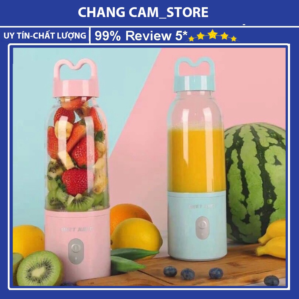Máy Xay Sinh Tố Cầm Tay Meet Juice cao cấp, nhỏ gọn,xay cực mạnh và an toàn, siêu bền dễ làm sạch