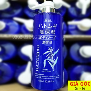 Sữa Tắm Dưỡng Ẩm Trắng Da Hatomugi The Body Soap 600ml