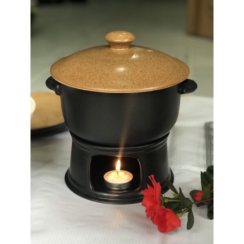 Bếp hâm nóng đồ ăn Bát Tràng  - BT013