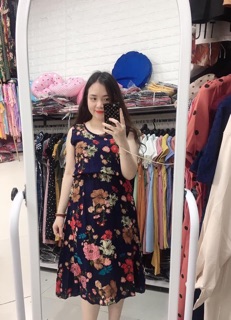 Váy lanh bầu bí bon chen