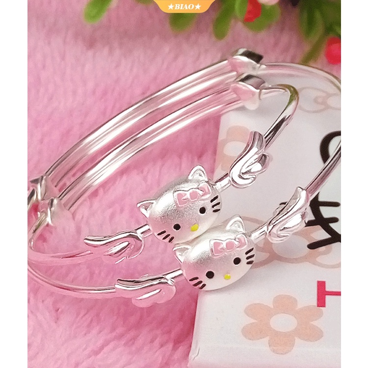SANRIO Vòng Tay Hình Mèo Hello Kitty Dễ Thương Có Thể Điều Chỉnh Kích Thước
