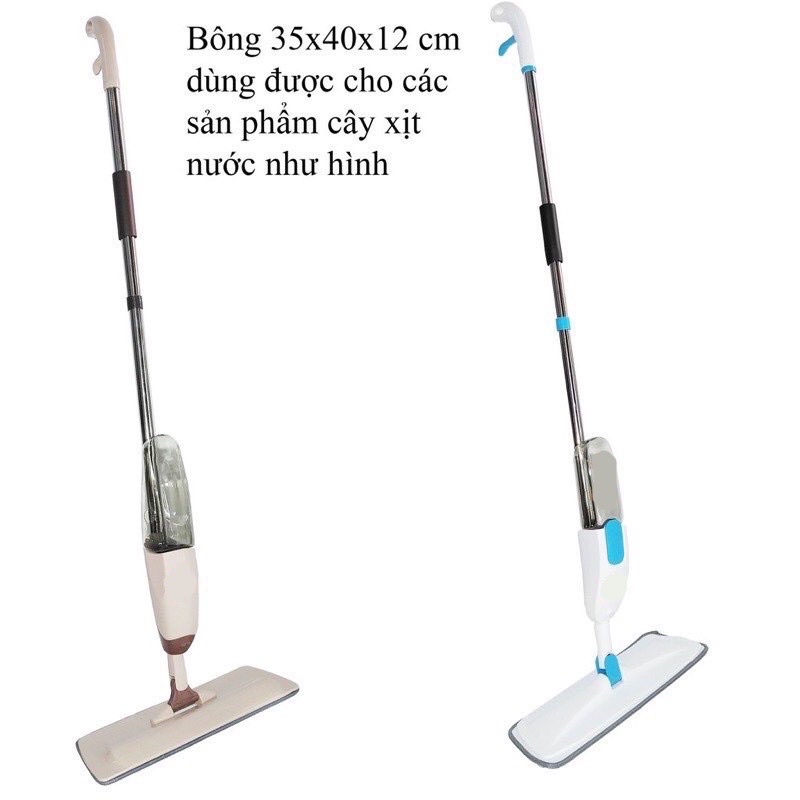 Bông lau nhà phun sương, Bông lau thay thế cho cây lau nhà xịt nước phun sương, miếng lau nhà thay thế cây lau nhà