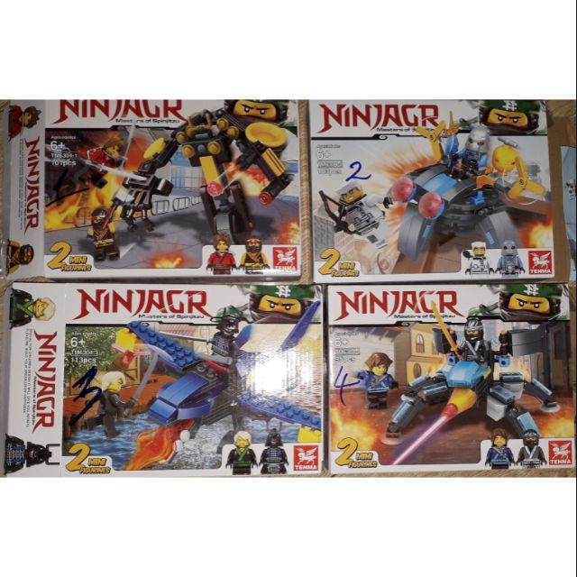 Combo lắp ráp NLego Ninjagr 6304 trọn bộ