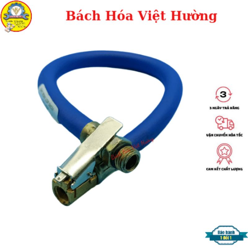 Dây bơm lốp xe ô tô, xe máy, xe đạp dài 28cm đầu kẹp - Bách Hóa Việt Hường
