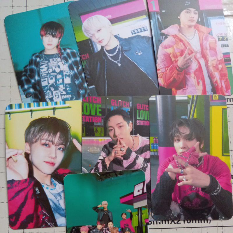 Set 7 card giấy bo góc in 2 mặt ảnh nhóm NCT DREAM - Glitch Mode - Twitter