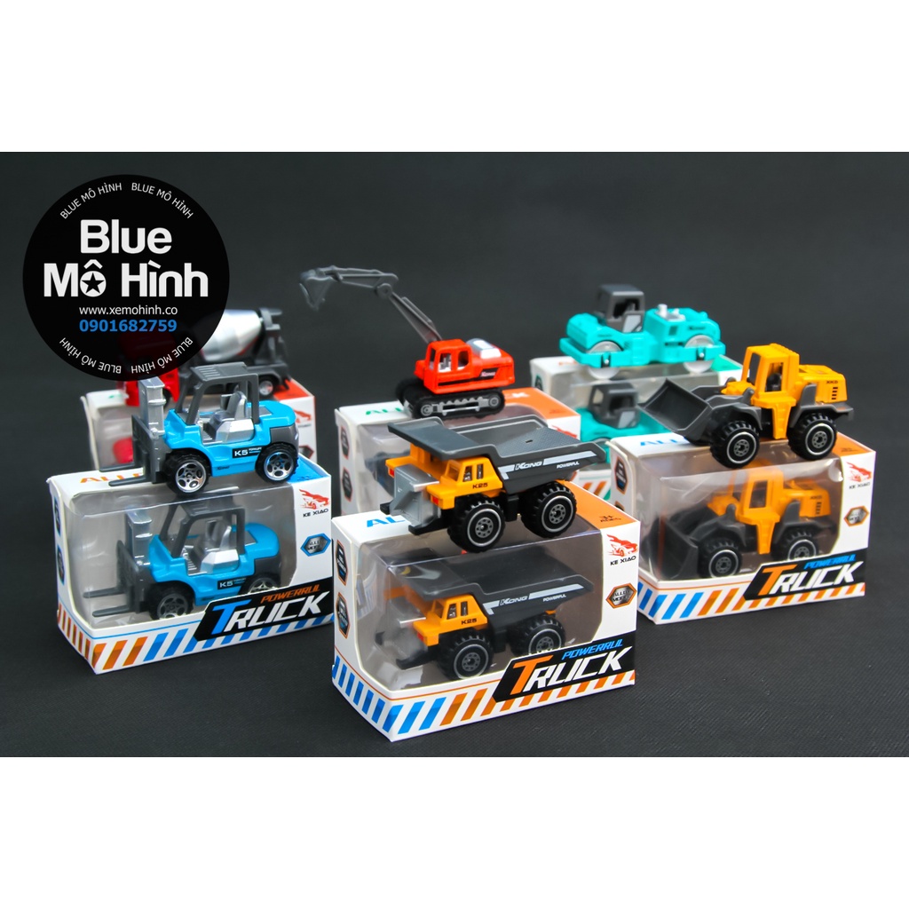 Blue mô hình | Xe mô hình công trình bằng kim loại nhiều mẫu 1:64