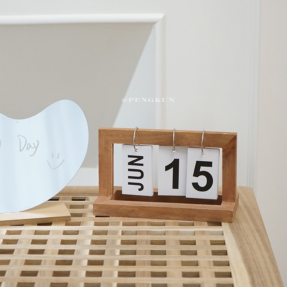 Ikea Lịch Gỗ Để Bàn Thiết Kế Đơn Giản Phong Cách Bắc Âu Độc Đáo Trang Trí Nhà Cửa
