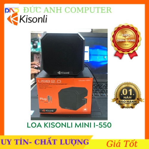 Loa mini Kisonli i-550- USB 2.0- BẢO HÀNH 12 THÁNG( MÀU NGẪU NHIÊN)