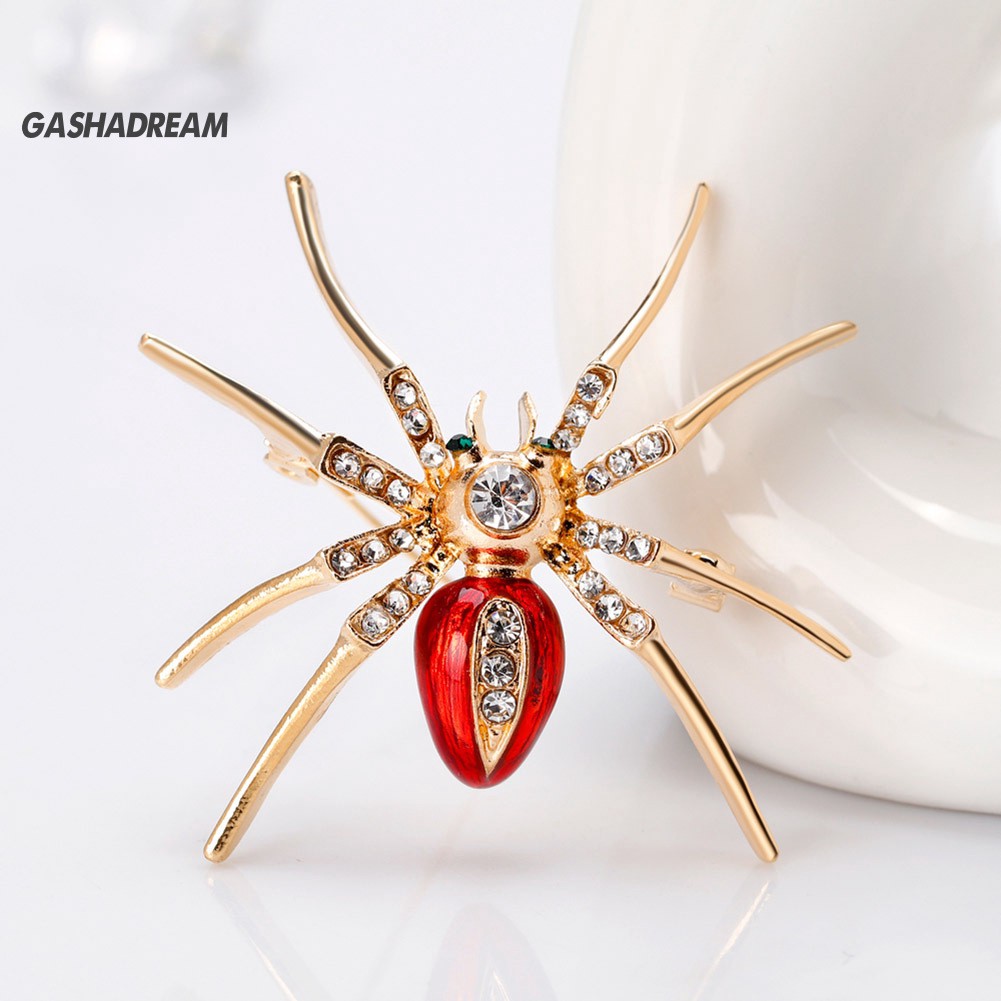 ♉GD Fashion Spider Gift Women Collar Brooch Pin Clip Scarf Wedding Party Jewelry