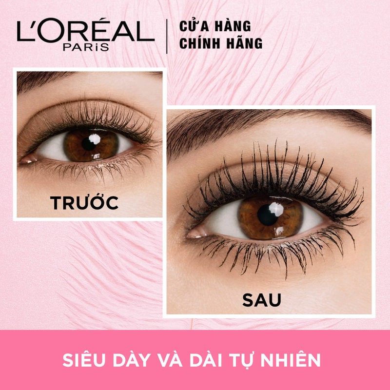 Mascara L'Oreal Không Trôi, Làm Dày &amp; Dài Mi Makeup Voluminous Lash Paradise Waterproof Mascara 8.5ml