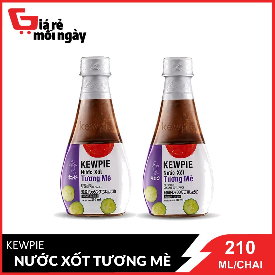 Combo 2 Chai Nước Xốt  Kewpie Tương Mè chai 210ml